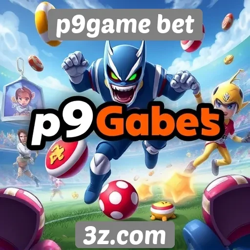 Variedade de jogos disponíveis na plataforma p9game bet